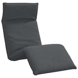 Folding Sun lounger Anthracite 175x54x8.5 cm Oxford Fabric - Front View