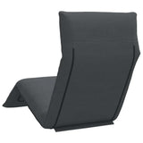Folding Sun lounger Anthracite 175x54x8.5 cm Oxford Fabric - Rear View