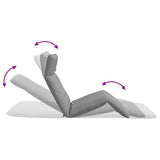 Folding Sun lounger Grey 175x54x8.5 cm Oxford Fabric