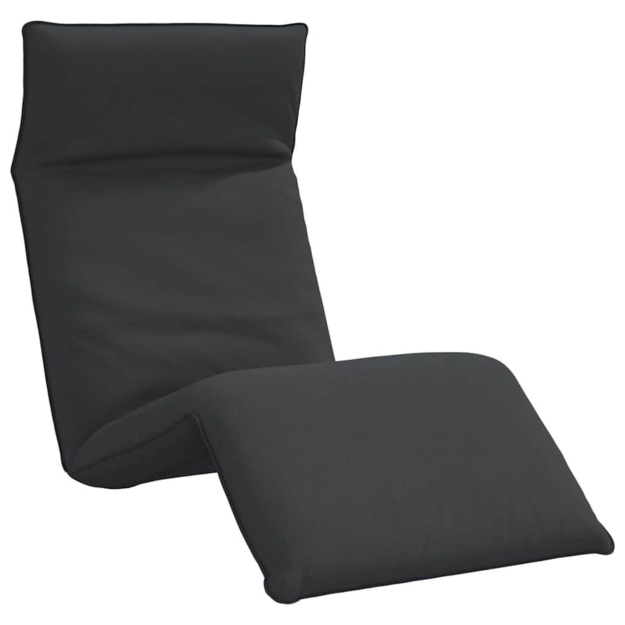 Folding Sun lounger Black 175x54x8.5 cm Oxford Fabric