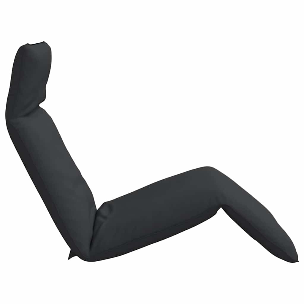 Folding Sun lounger Black 175x54x8.5 cm Oxford Fabric
