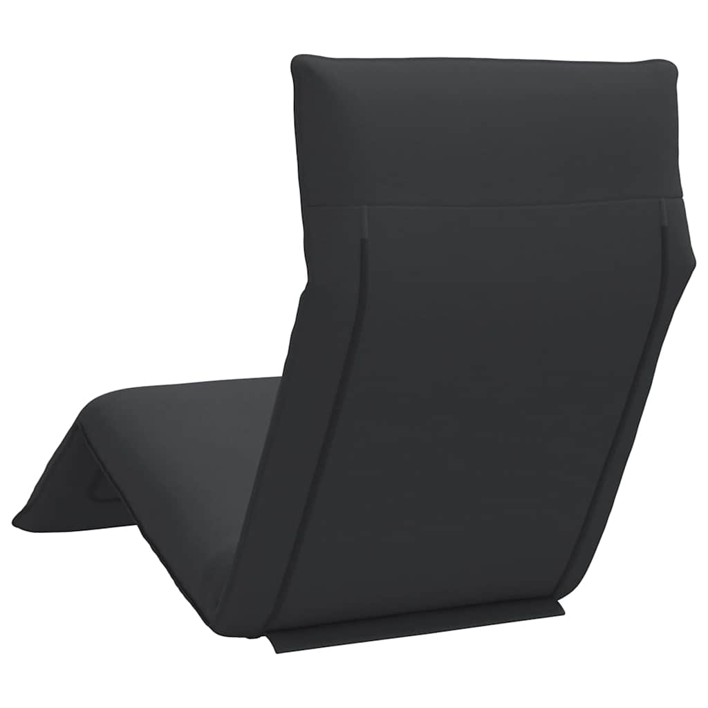 Folding Sun lounger Black 175x54x8.5 cm Oxford Fabric
