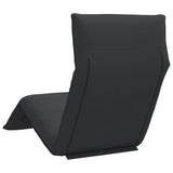 Folding Sun lounger Black 175x54x8.5 cm Oxford Fabric
