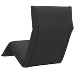 Folding Sun lounger Black 175x54x8.5 cm Oxford Fabric