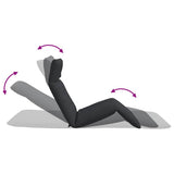 Folding Sun lounger Black 175x54x8.5 cm Oxford Fabric - Low Angle