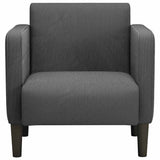 Sofa Chair with Armrests Dark Grey 54 cm Corduroy Fabric