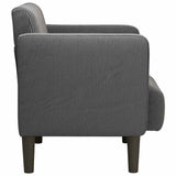 Sofa Chair with Armrests Dark Grey 54 cm Corduroy Fabric - Top-Down View