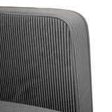 Sofa Chair with Armrests Dark Grey 54 cm Corduroy Fabric