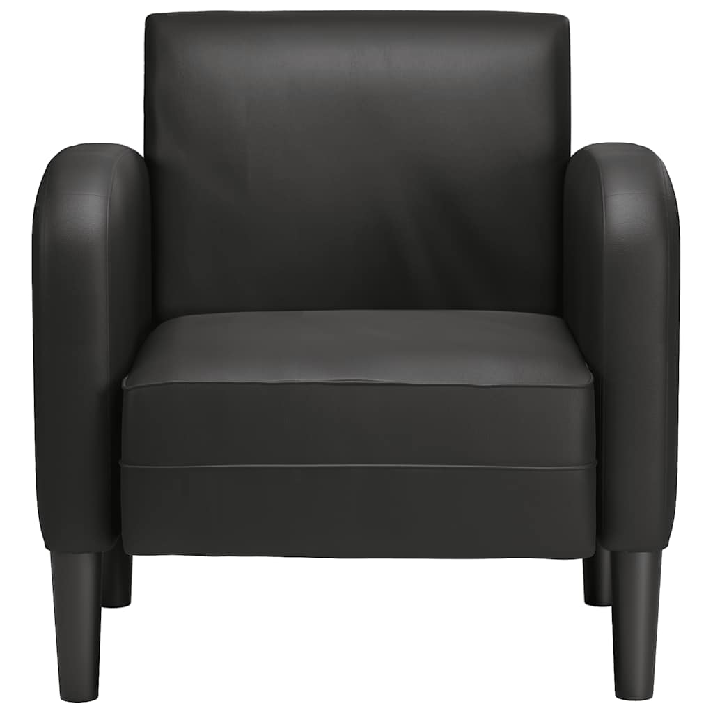 Sofa Chair with Armrests Black 54 cm Faux Leather