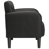 Sofa Chair with Armrests Black 54 cm Faux Leather - Top-Down View