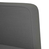 Loveseat Sofa Dark Grey 111 cm Fabric