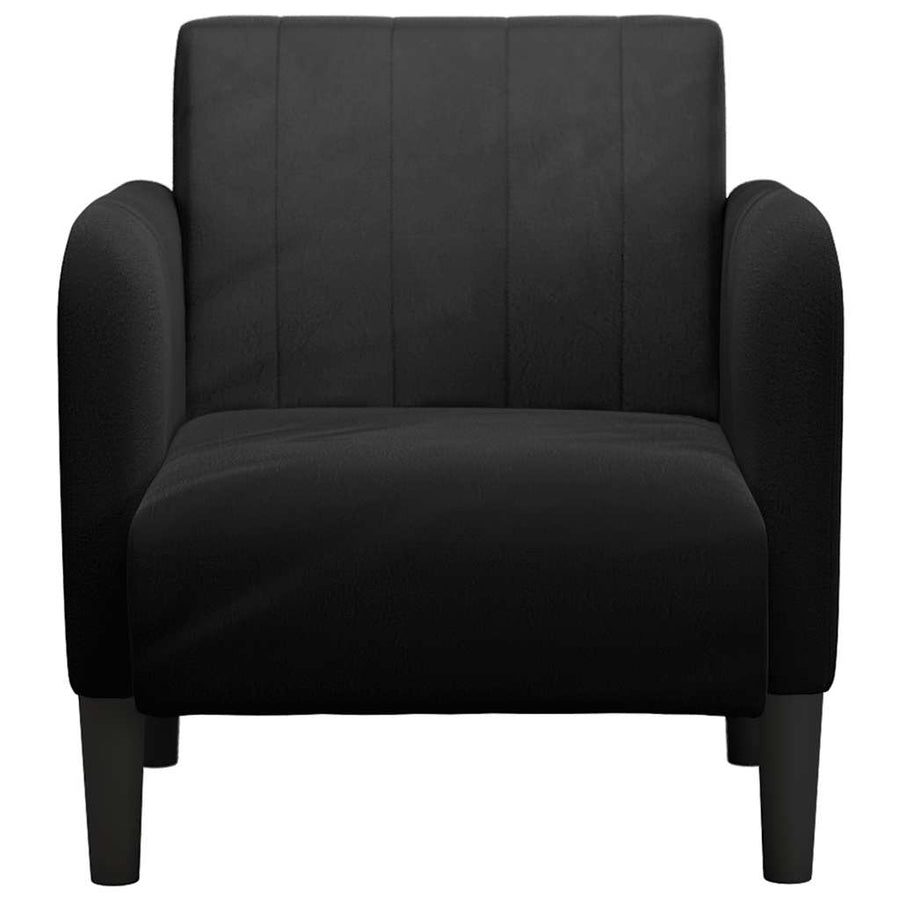 Sofa Chair with Armrests Black 54 cm Velvet