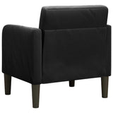 Sofa Chair with Armrests Black 54 cm Velvet