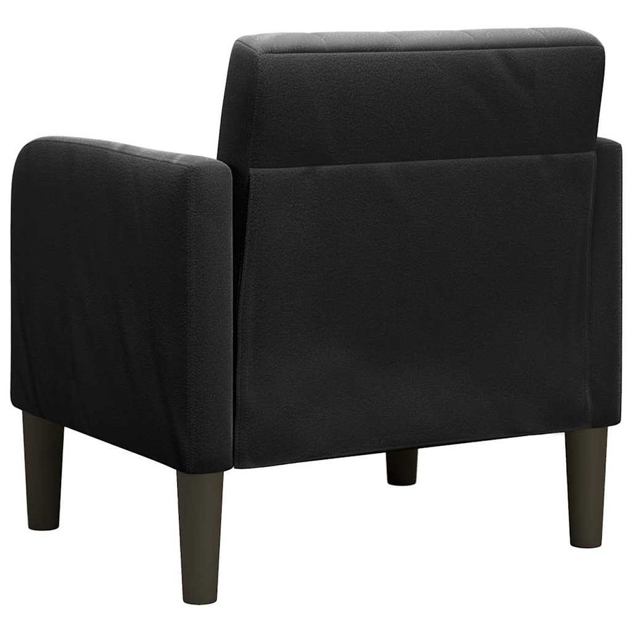 Sofa Chair with Armrests Black 54 cm Velvet