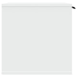 Cat Litter Box Enclosure White 60x40x40 cm Engineered Wood