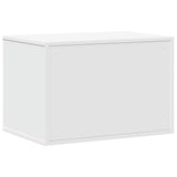 Cat Litter Box Enclosure White 60x40x40 cm Engineered Wood - Close-Up Angle