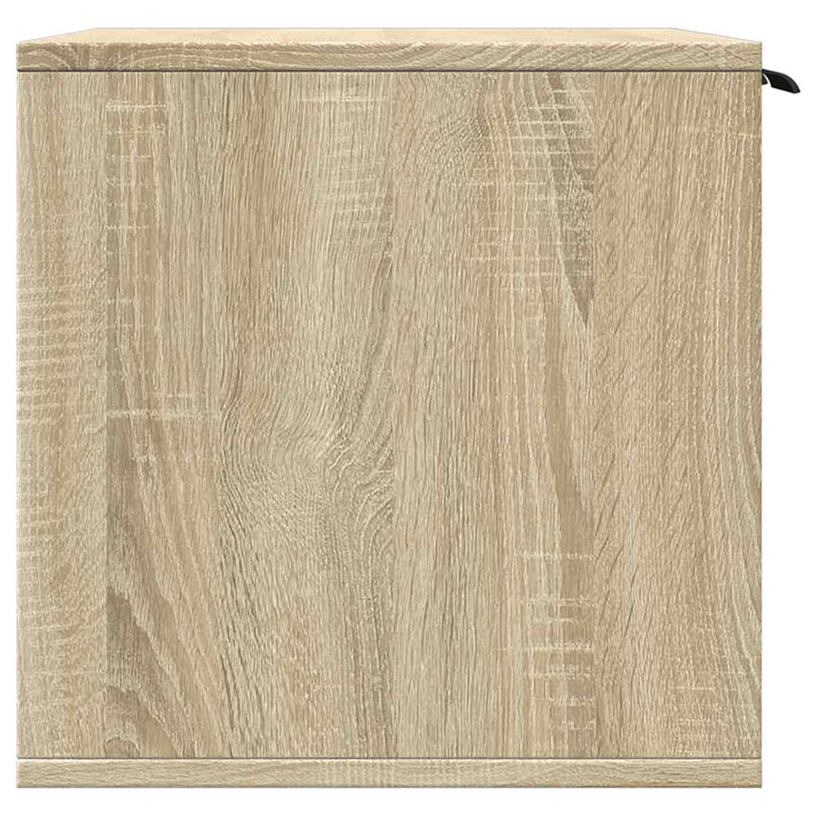 Cat Litter Box Enclosure Sonoma Oak 60x40x40 cm Engineered Wood
