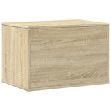 Cat Litter Box Enclosure Sonoma Oak 60x40x40 cm Engineered Wood - Close-Up Angle