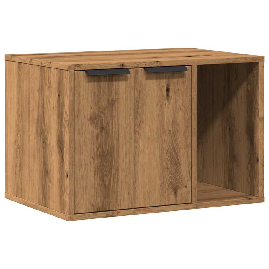 Cat Litter Box Enclosure Artisian Oak 60x40x40 cm