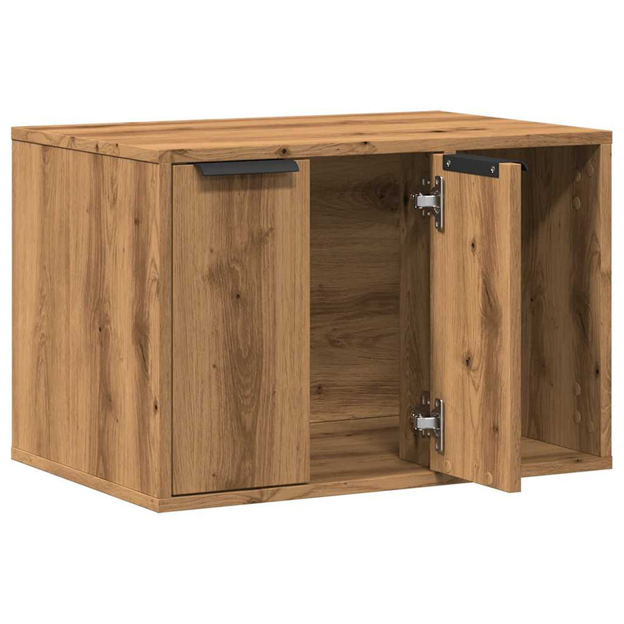 Cat Litter Box Enclosure Artisian Oak 60x40x40 cm