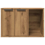 Cat Litter Box Enclosure Artisian Oak 60x40x40 cm