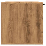 Cat Litter Box Enclosure Artisian Oak 60x40x40 cm Engineered Wood - Rear View