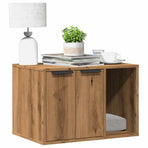 Cat Litter Box Enclosure Artisian Oak 60x40x40 cm