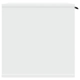 Cat Litter Box Enclosure White 80x50x45 cm Engineered Wood - Rear View