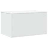 Cat Litter Box Enclosure White 80x50x45 cm Engineered Wood - Close-Up Angle