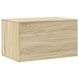 Cat Litter Box Enclosure Sonoma Oak 80x50x45 cm Engineered Wood - Close-Up Angle