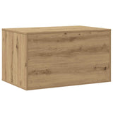 Cat Litter Box Enclosure Artisian Oak 80x50x45 cm Engineered Wood - Close-Up Angle