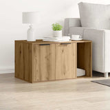 Cat Litter Box Enclosure Artisian Oak 80x50x45 cm Engineered Wood