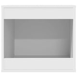 Cat Litter Box Enclosure White 47x59x42 cm Engineered Wood