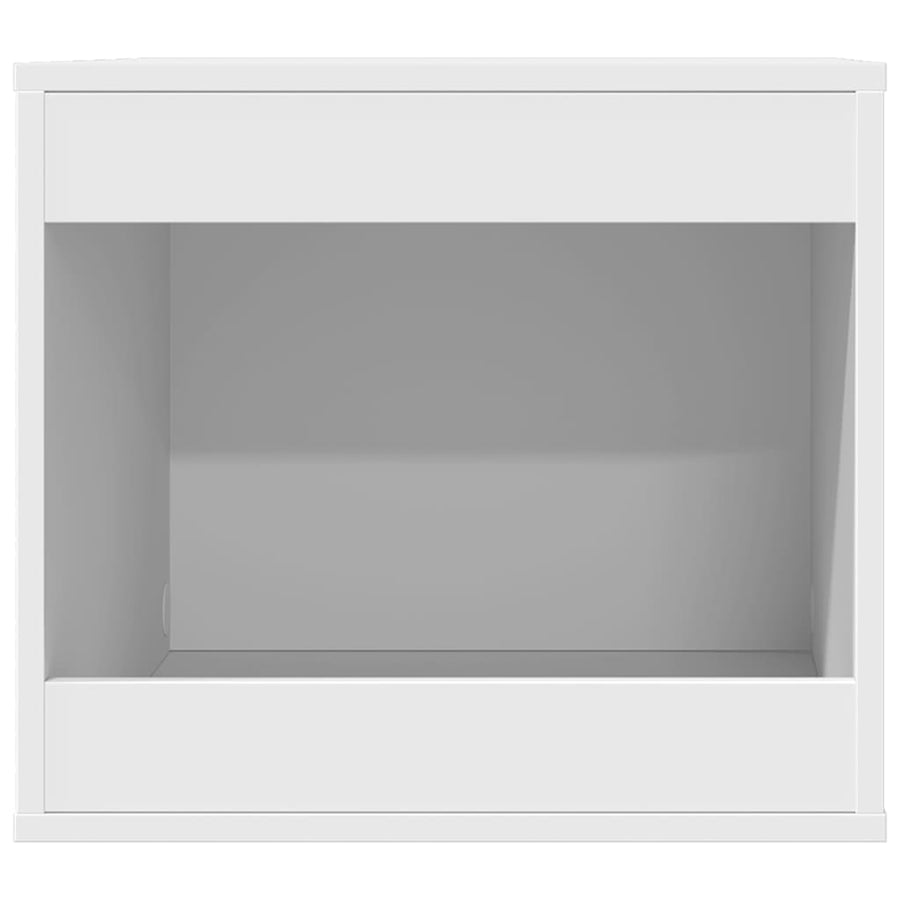 Cat Litter Box Enclosure White 47x59x42 cm Engineered Wood