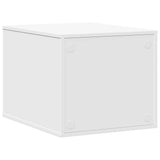 Cat Litter Box Enclosure White 47x59x42 cm Engineered Wood - Rear View