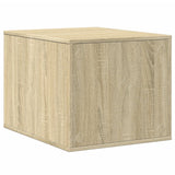 Cat Litter Box Enclosure Sonoma Oak 47x59x42 cm Engineered Wood - Rear View