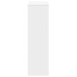 Room Divider Bookcase 3-Tier White 99x29x99 cm Engineered Wood - Rear View