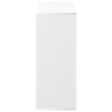 Room Divider Bookcase White 69.5x29x69.5 cm Engineered Wood - Rear View