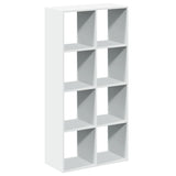 Room Divider Bookcase White 69.5x29x137.5 cm Engineered Wood - Front View