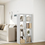 Room Divider Bookcase White 69.5x29x137.5 cm Engineered Wood - Top-Down View