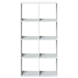 Room Divider Bookcase White 69.5x29x137.5 cm Engineered Wood - 45-Degree Angle
