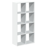 Room Divider Bookcase White 69.5x29x137.5 cm Engineered Wood - Close-Up Angle