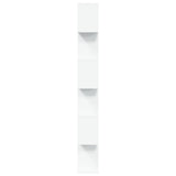 Room Divider Bookcase 6-Tier White 70x24x193 cm Engineered Wood - Close-Up Angle