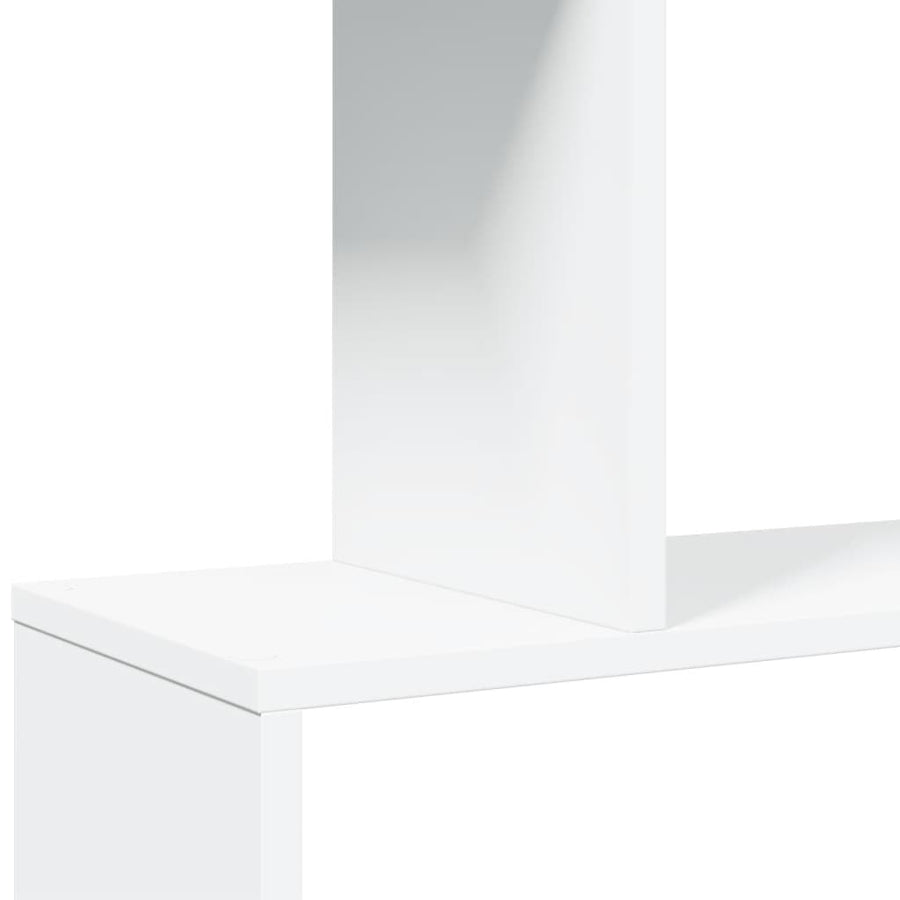 Room Divider Bookcase 6-Tier White 70x24x193 cm Engineered Wood