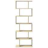 Room Divider Bookcase 6-Tier Sonoma Oak 70x24x193 cm Engineered Wood - 45-Degree Angle
