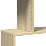 Room Divider Bookcase 6-Tier Sonoma Oak 70x24x193 cm Engineered Wood - Low Angle