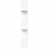 Room Divider Bookcase 5-Tier White 70x24x161 cm Engineered Wood