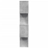 Room Divider Bookcase 4-Tier Concrete Grey 70x24x129 cm Engineered Wood - Close-Up Angle