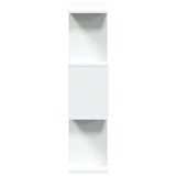 Room Divider Bookcase 3-Tier White 70x24x97 cm Engineered Wood
