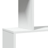 Room Divider Bookcase 3-Tier White 70x24x97 cm Engineered Wood - Extra Image